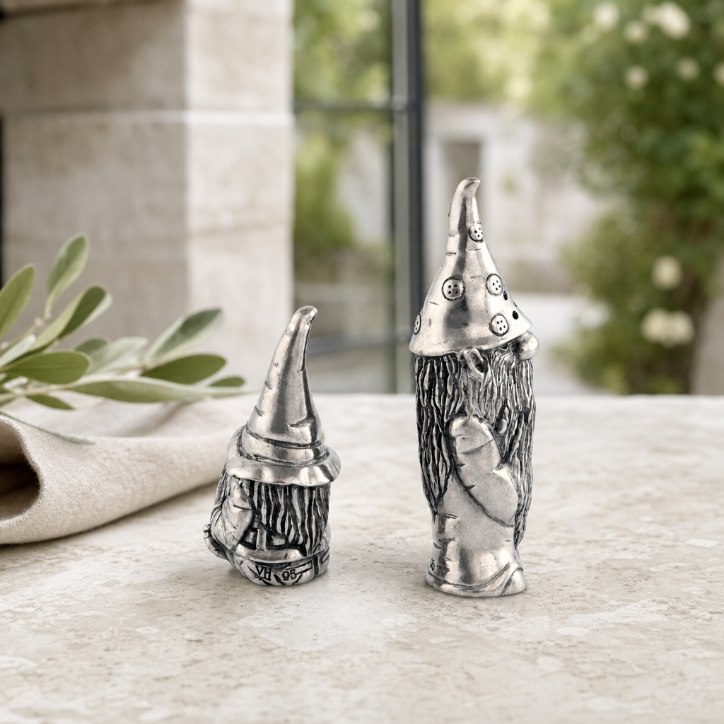 Gnome Pewter Salt and Pepper 4