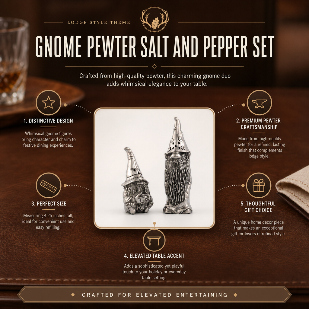 Gnome Pewter Salt and Pepper 1