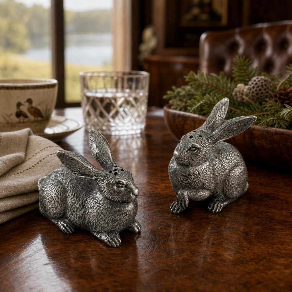Wild Hare Salt and Pepper Set 6