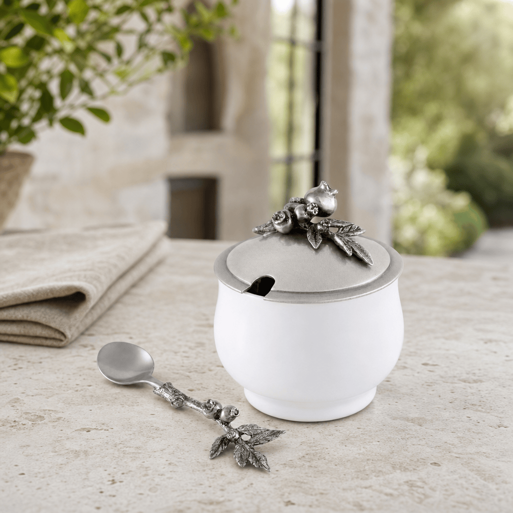 Blueberry Sugar Bowl and Spoon 2