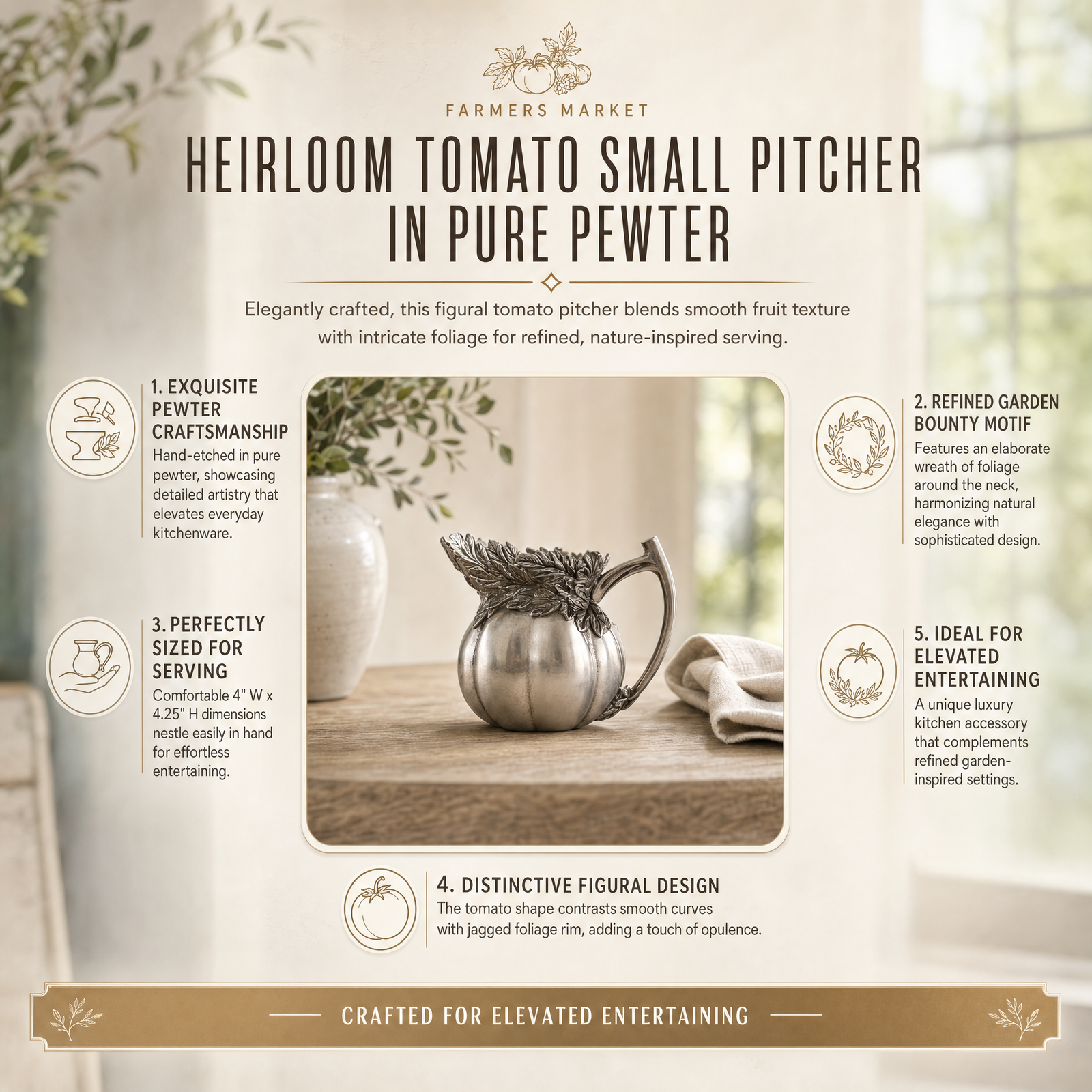 Heirloom Tomato Small Pitcher 20