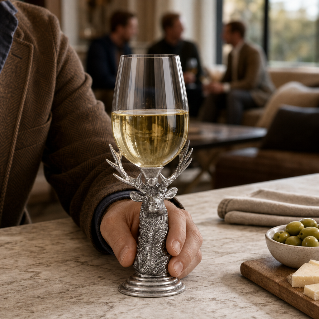 Pewter Elk Stemware 5