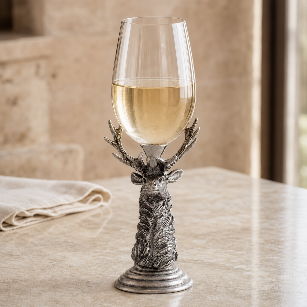 Pewter Elk Stemware 1