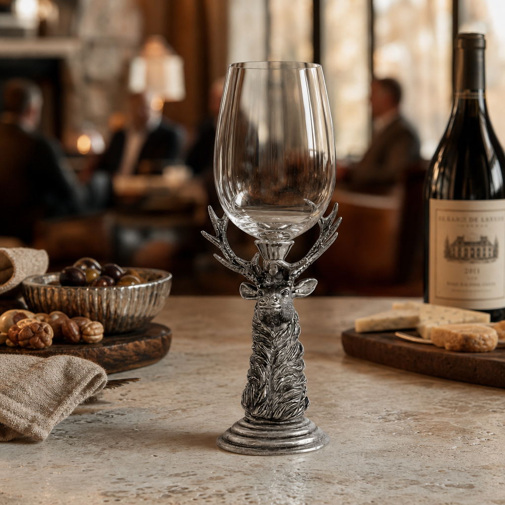 Pewter Elk Stemware 6