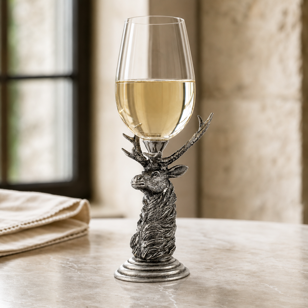 Pewter Elk Stemware 4