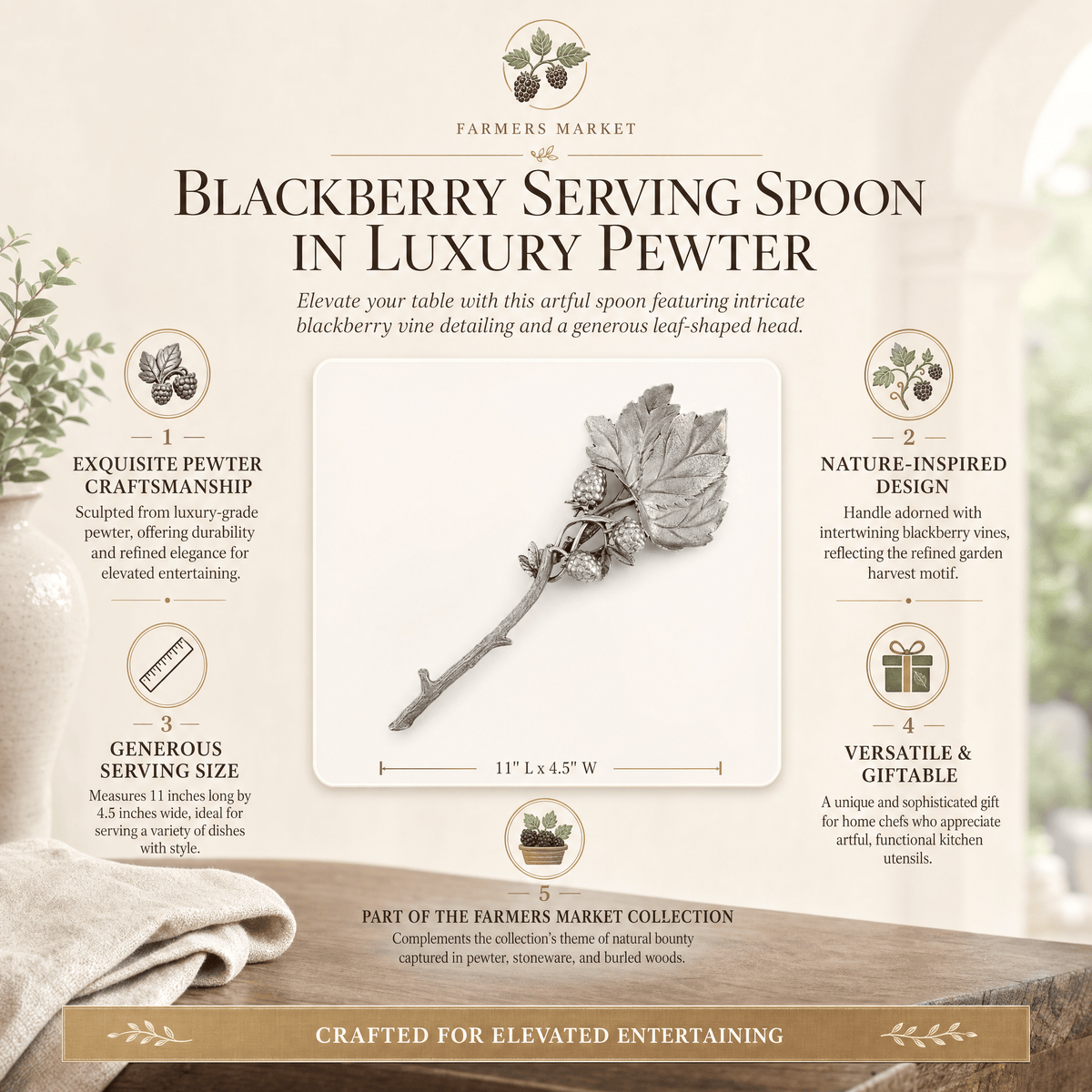 Blackberry Serving Spoon 11