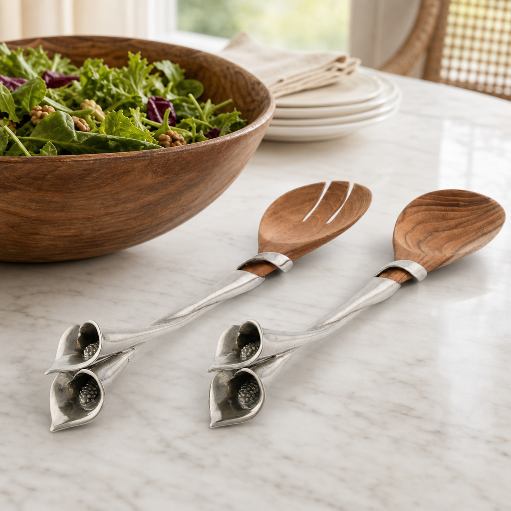 Lily Salad Servers 10