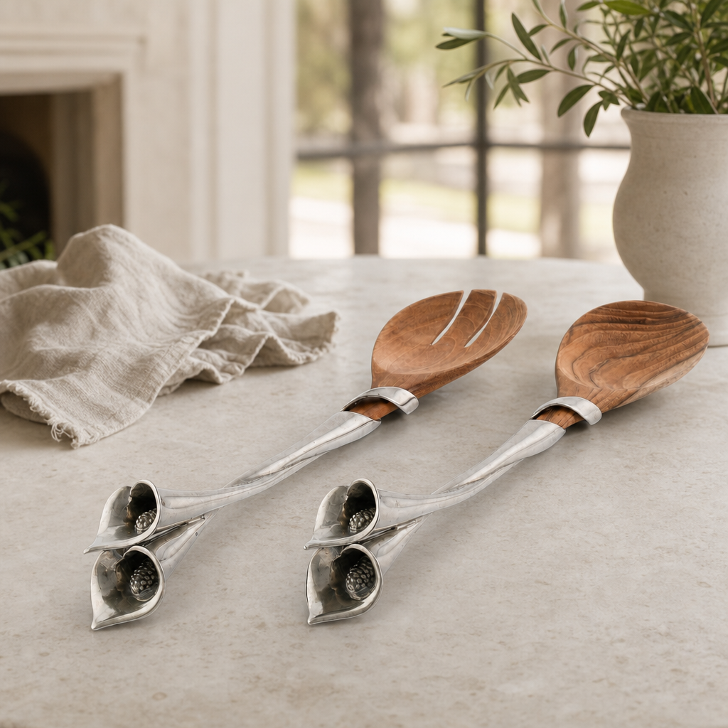 Lily Salad Servers 3