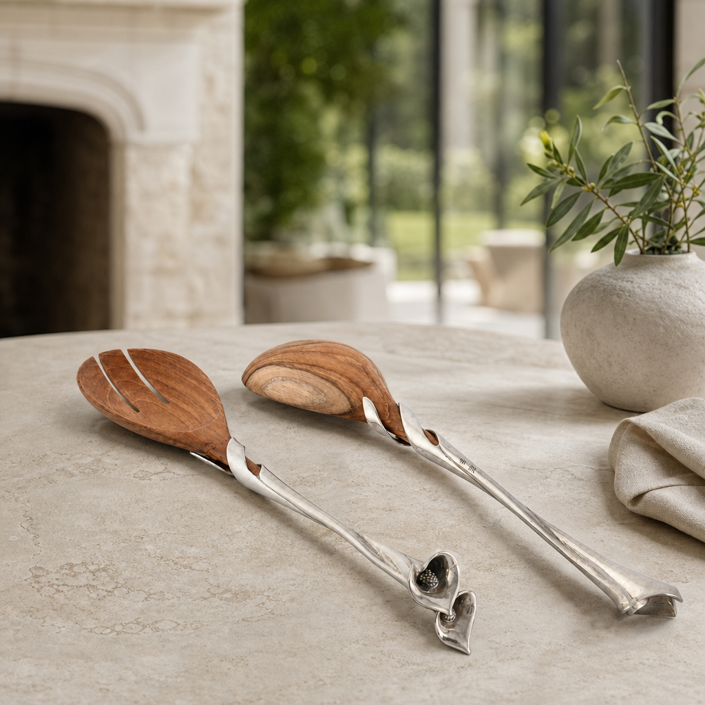 Lily Salad Servers 4