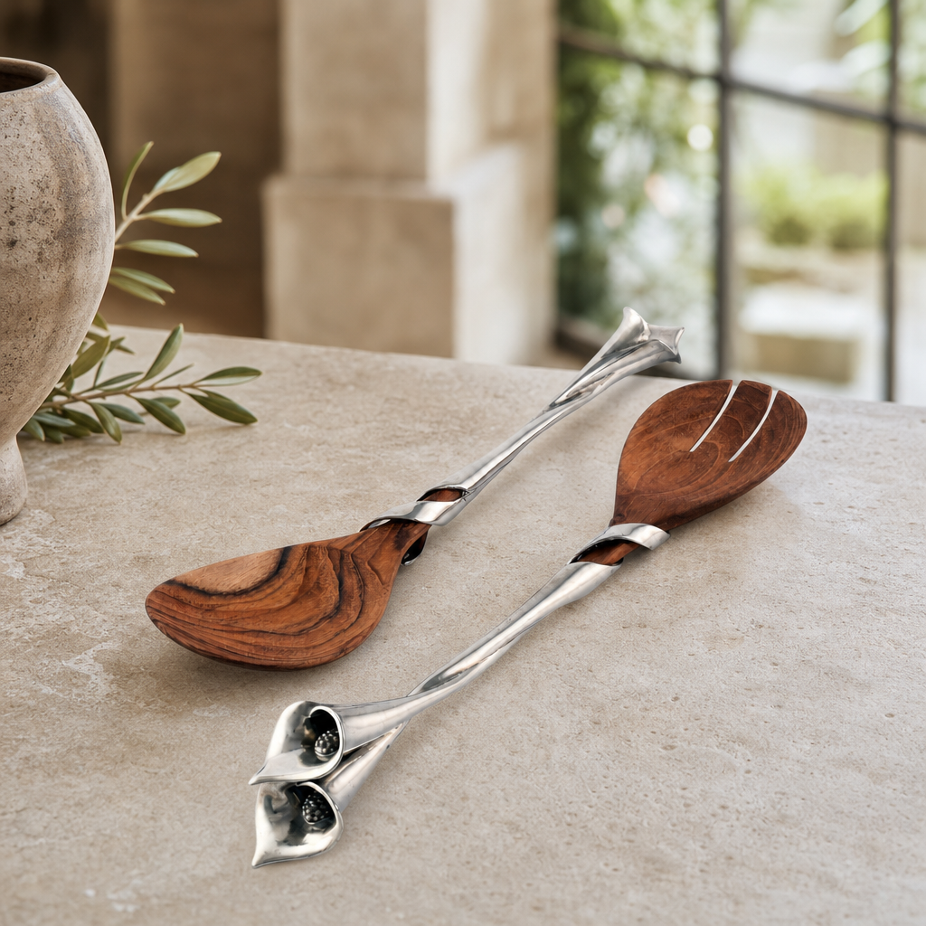 Lily Salad Servers 5