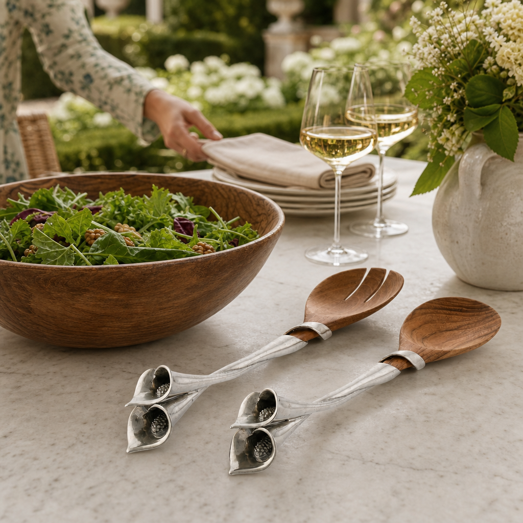 Lily Salad Servers 7
