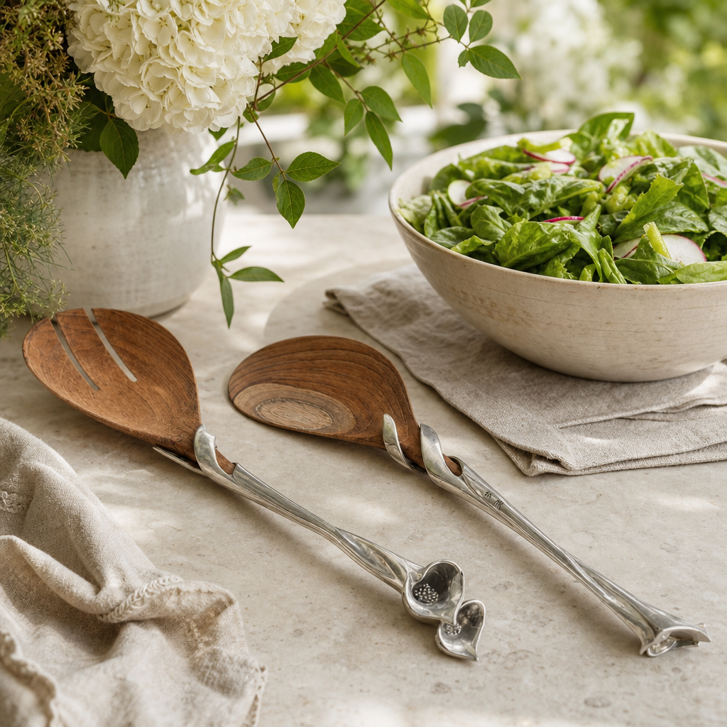 Lily Salad Servers 8