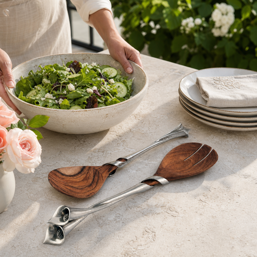 Lily Salad Servers 9