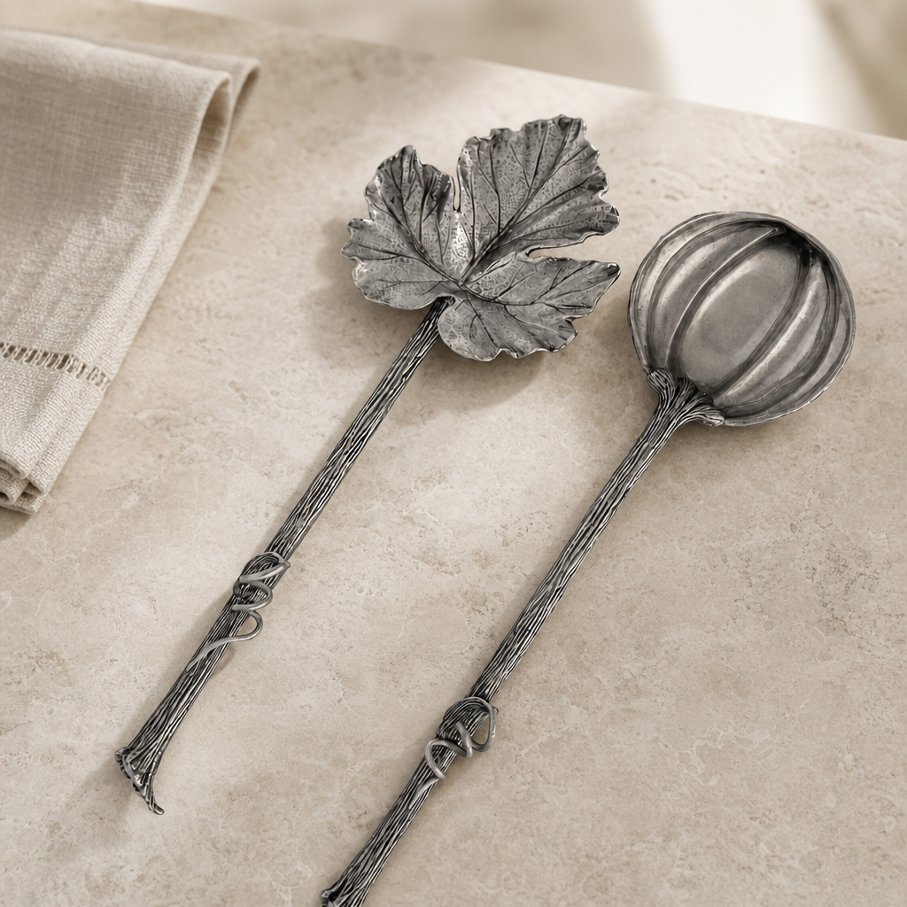 Autumn Vine Salad Server Set 1
