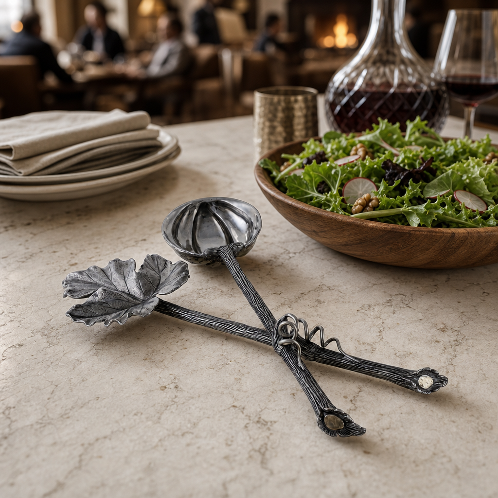 Autumn Vine Salad Server Set 6