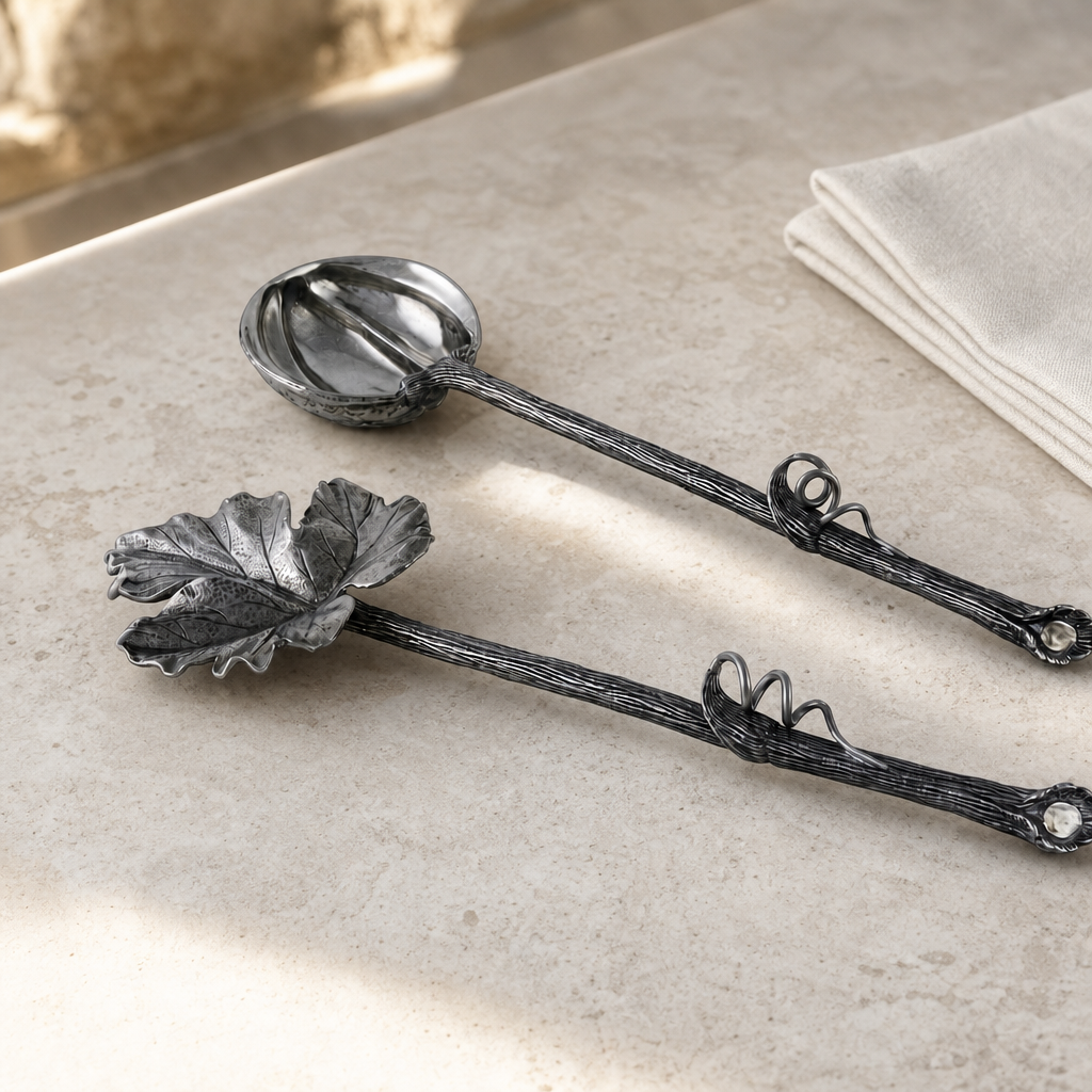 Autumn Vine Salad Server Set 4