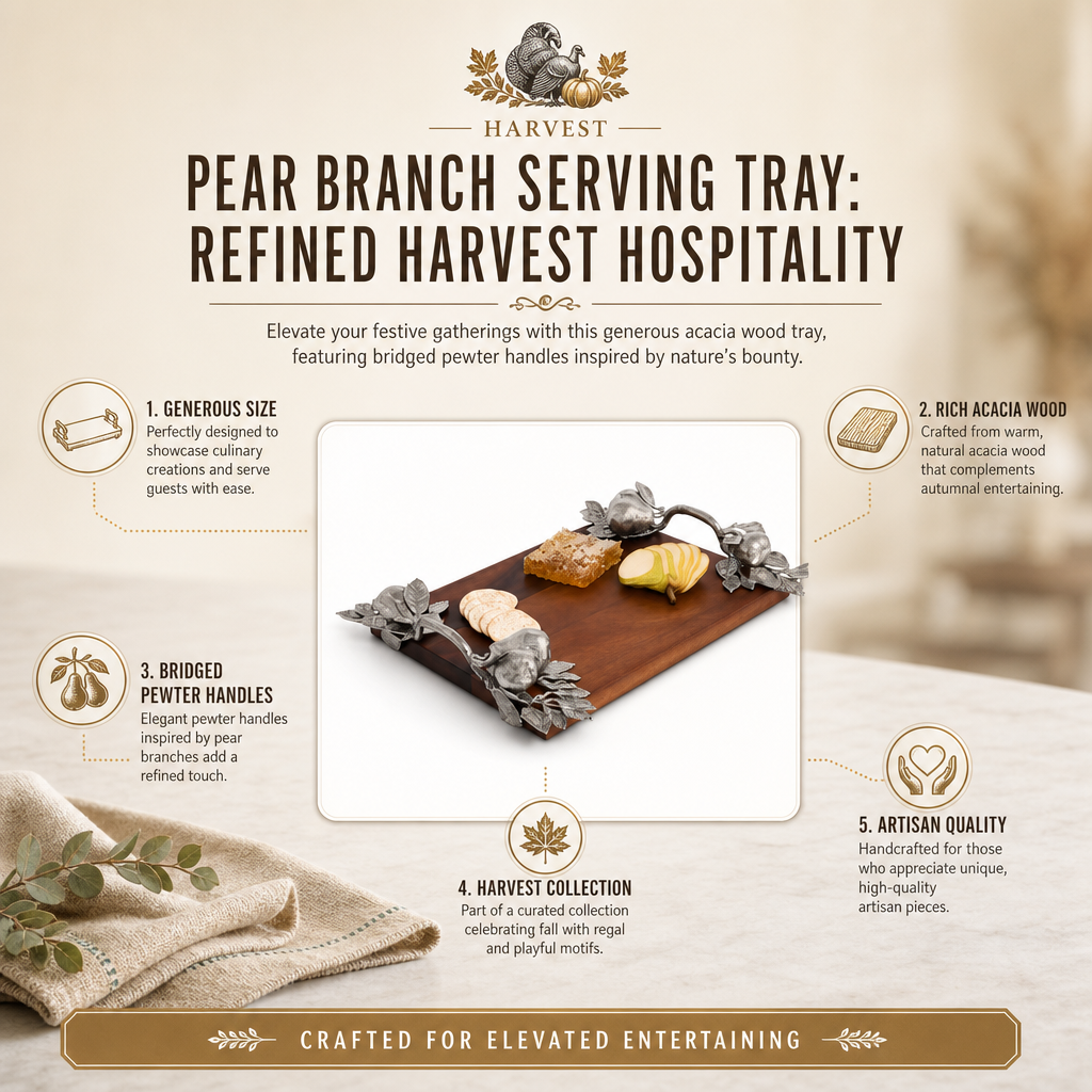 Pear Branch Serving Tray 7