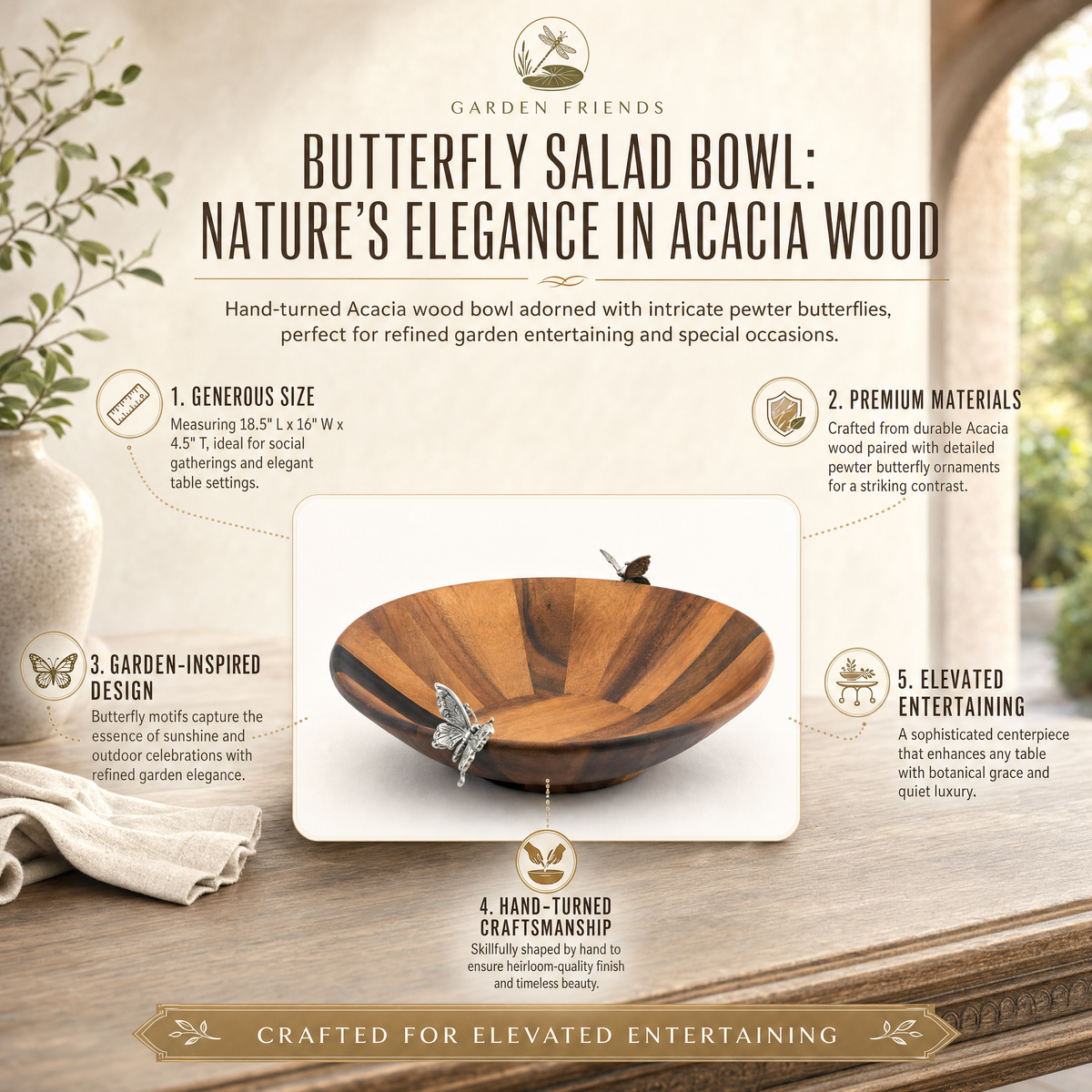 Butterfly Salad Bowl 7