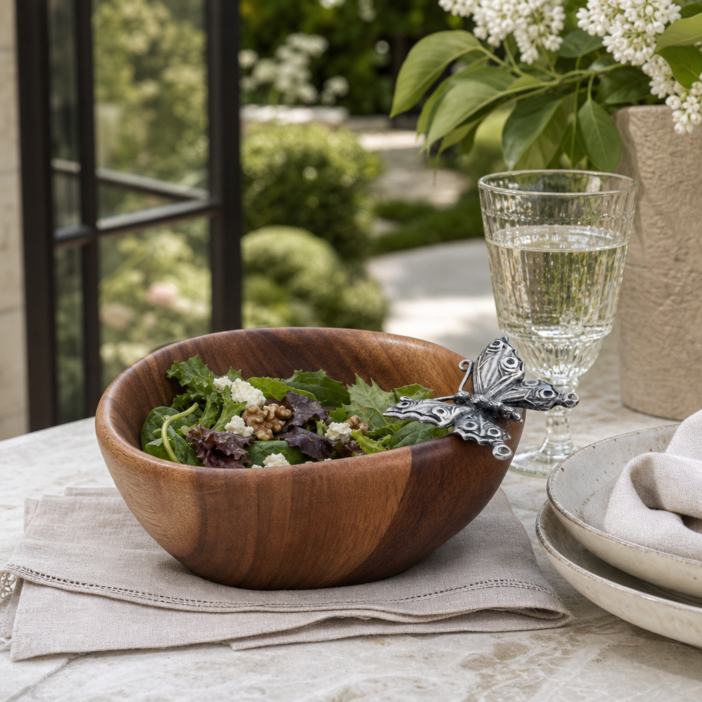 Butterfly Salad Bowl Small 7