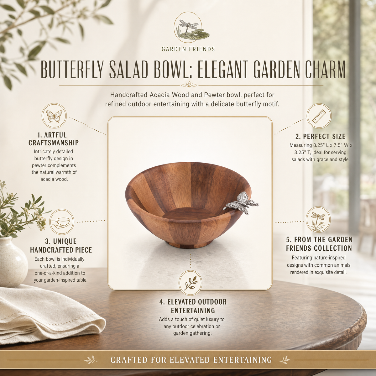 Butterfly Salad Bowl Small 1
