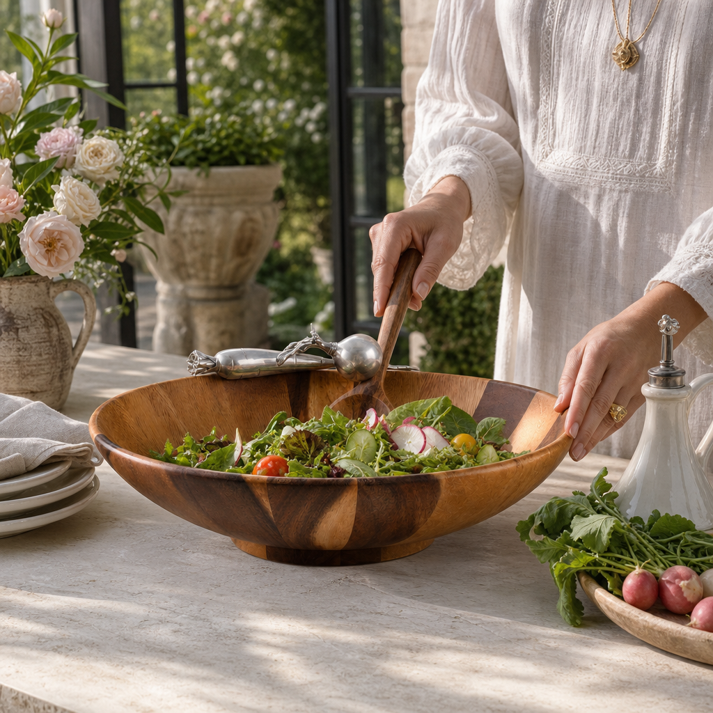 Garden Veggie Salad Serving Bowl 3