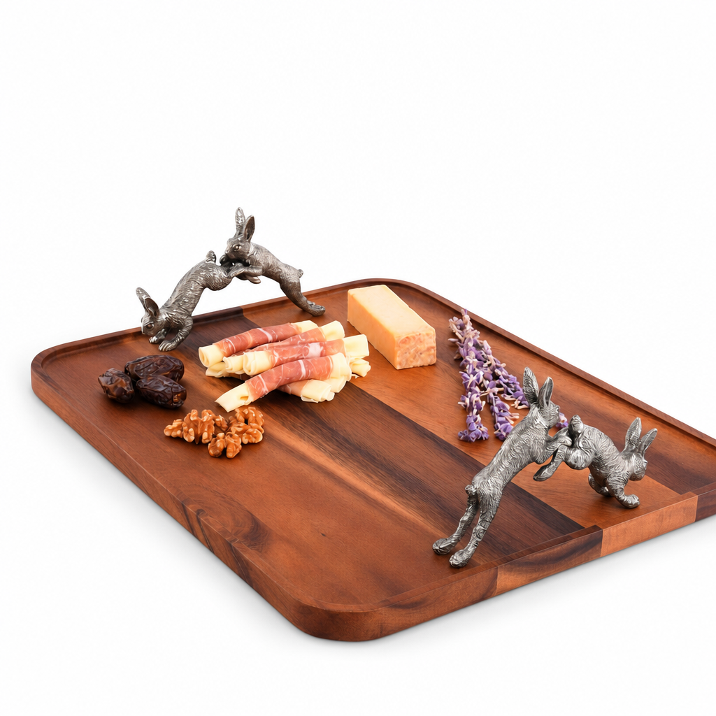 Hopping Bunny Wood Tray 1