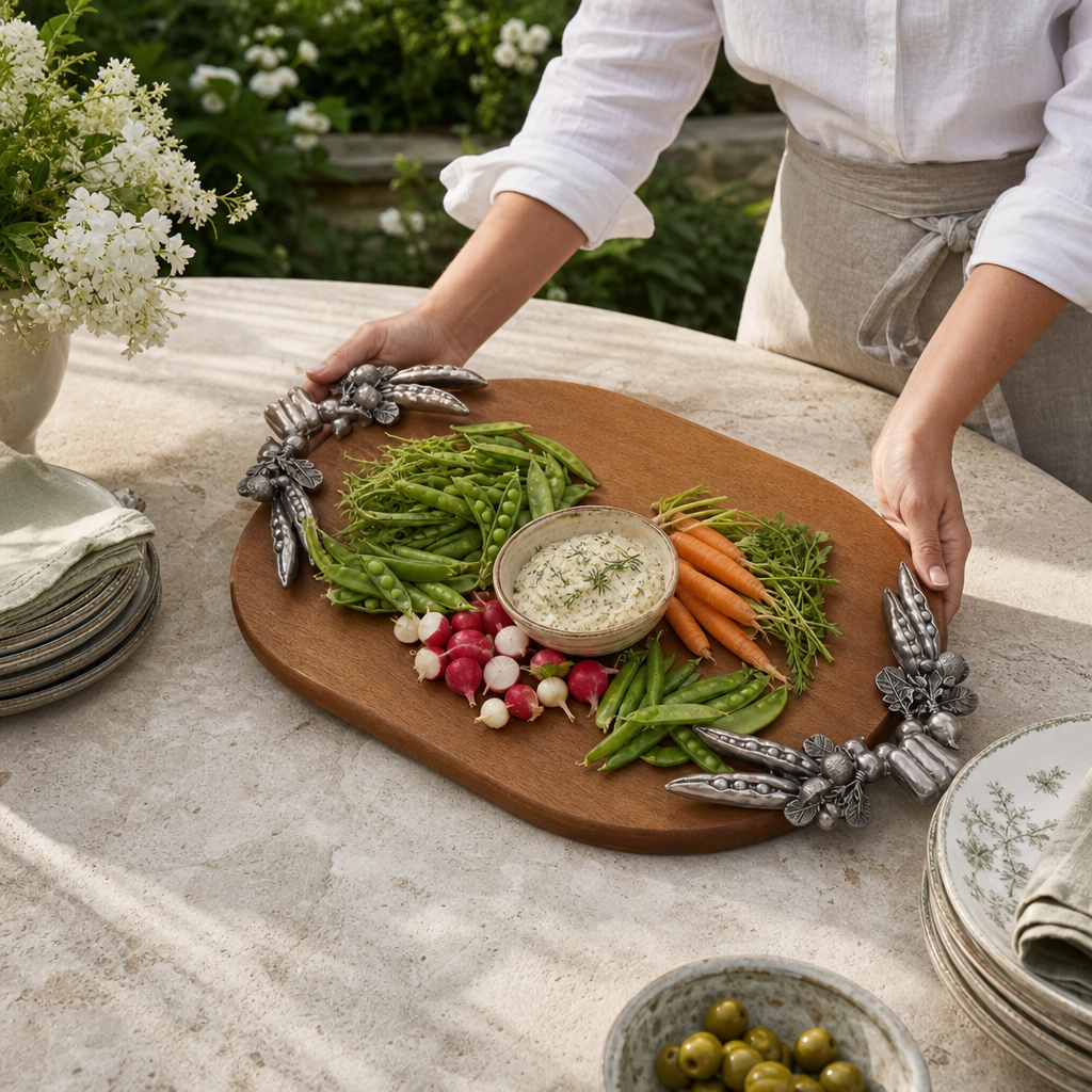Veggie Fresh Oval Cheese Tray 4