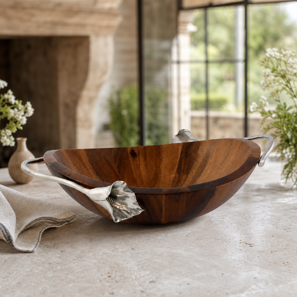 Lily Wood Salad Bowl 2