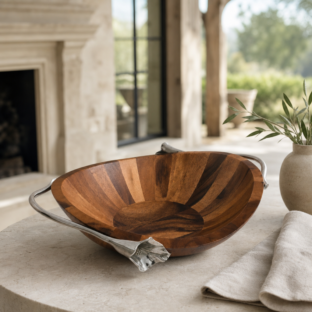 Lily Wood Salad Bowl 5