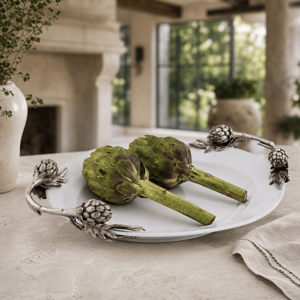 Artichoke Stoneware Serving Tray 2