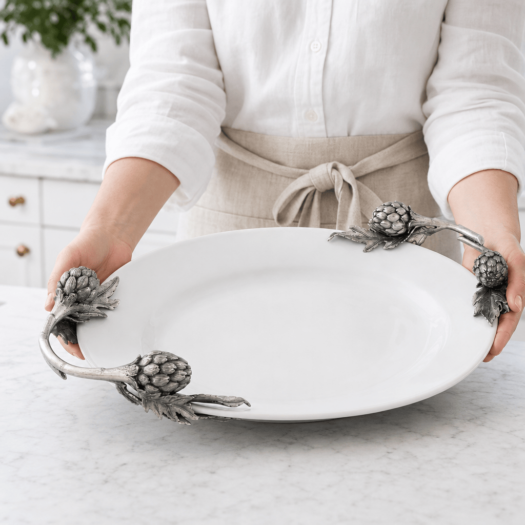 Artichoke Stoneware Serving Tray 10