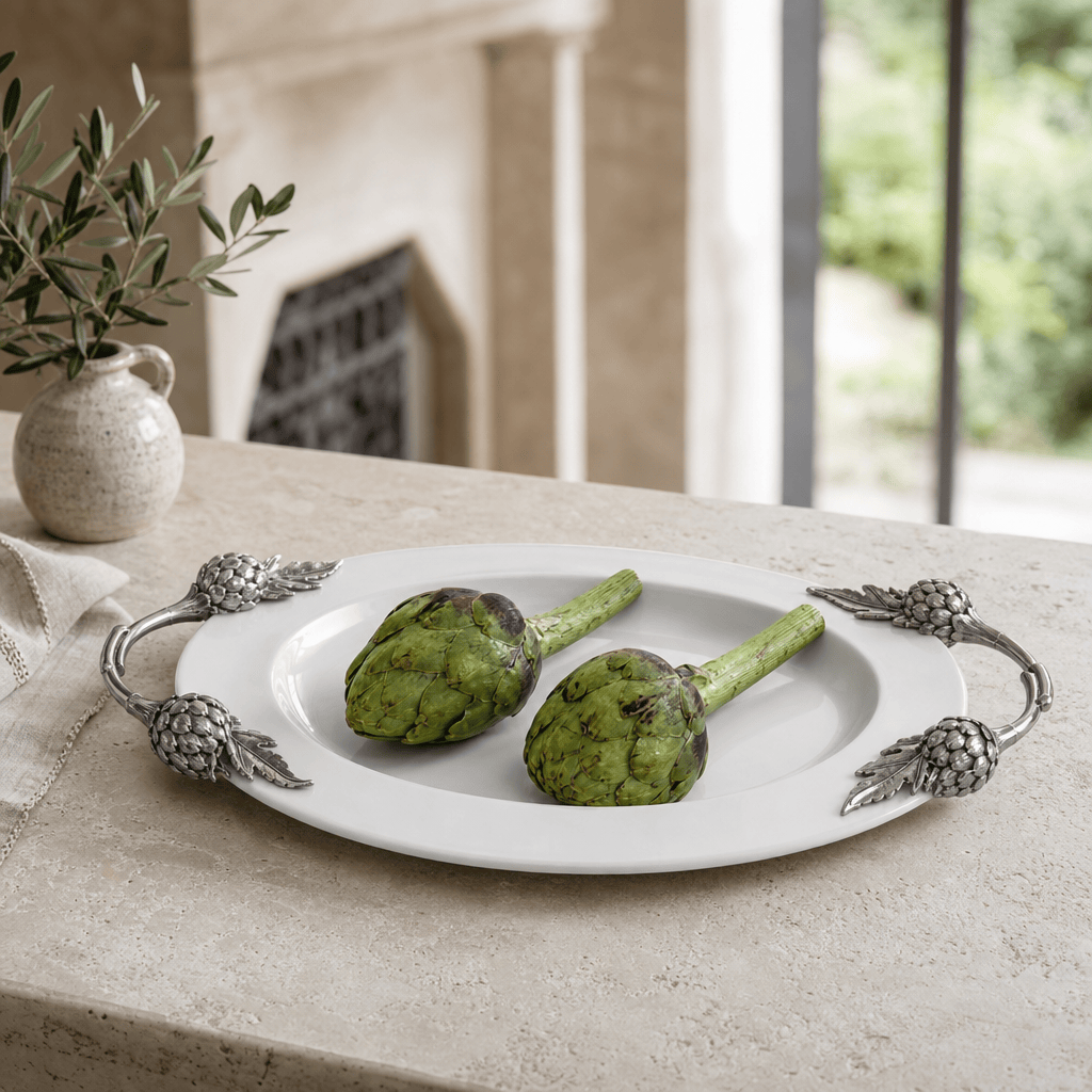 Artichoke Stoneware Serving Tray 4