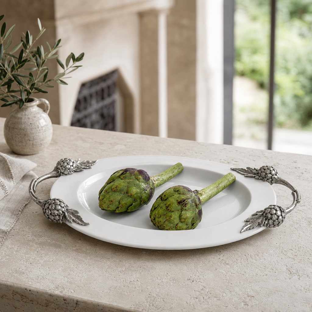Artichoke Stoneware Serving Tray 4