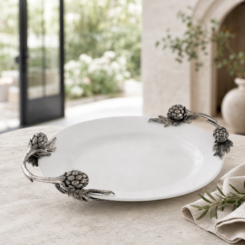 Artichoke Stoneware Serving Tray 3