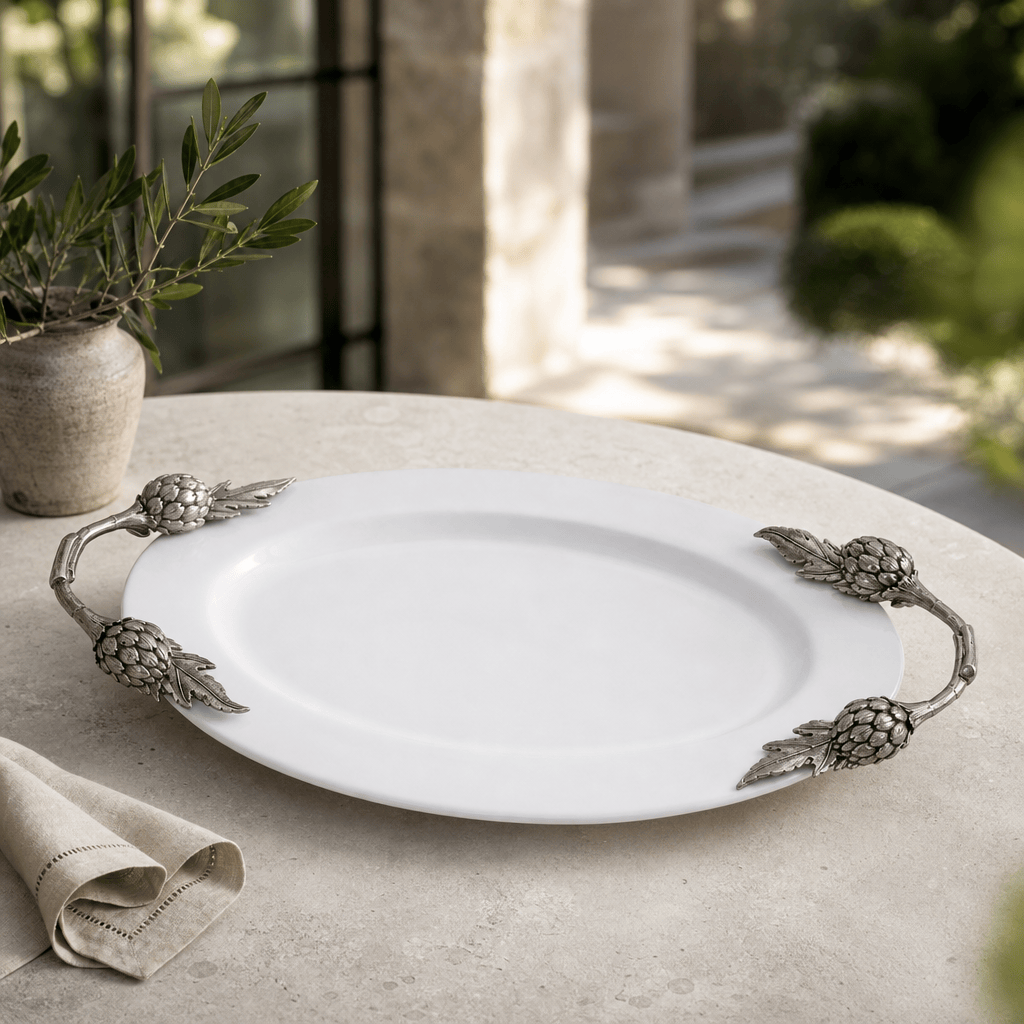 Artichoke Stoneware Serving Tray 5
