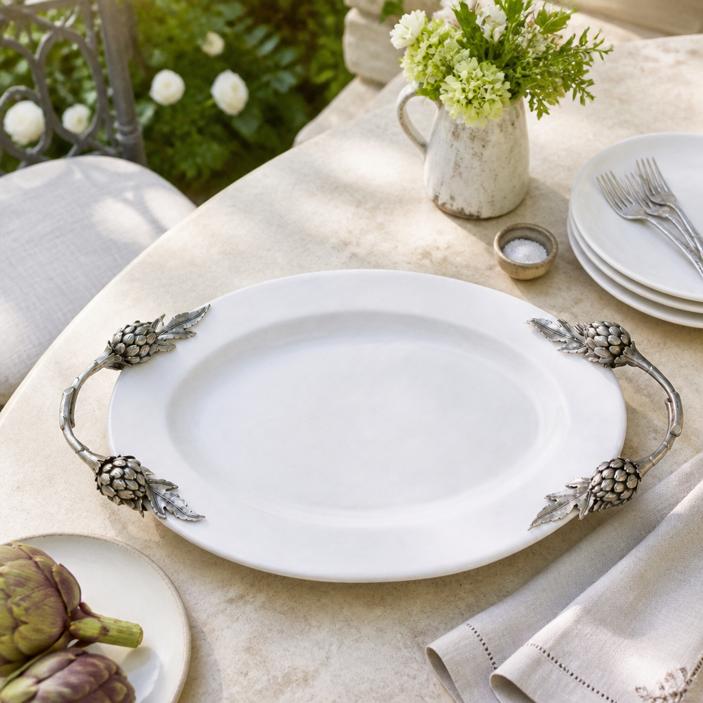 Artichoke Stoneware Serving Tray 6