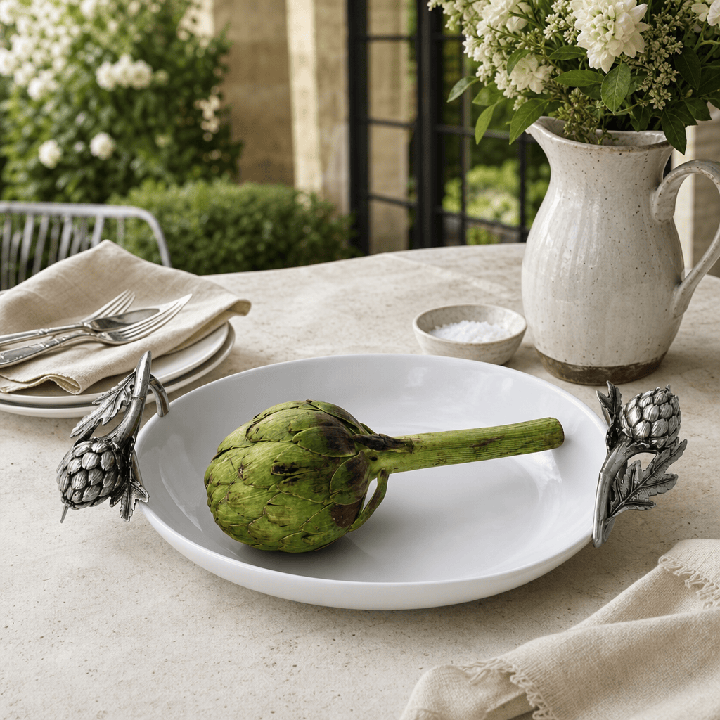 Artichoke Stoneware Serving Dish 8