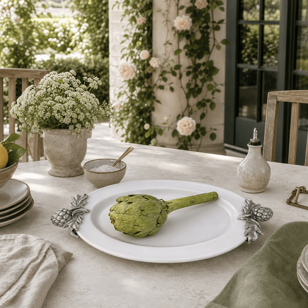 Artichoke Stoneware Deep Tray 8