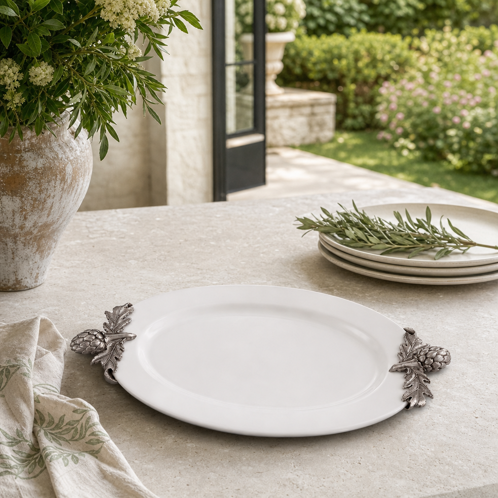Artichoke Stoneware Deep Tray 6