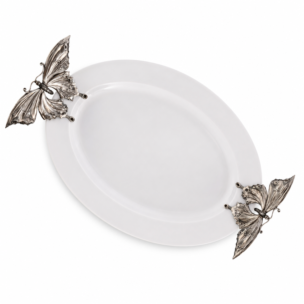 Butterfly Stoneware Tray X-Large 8