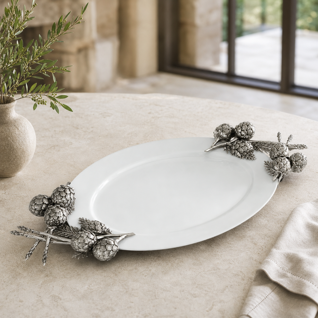 Artichoke Stoneware Tray 1