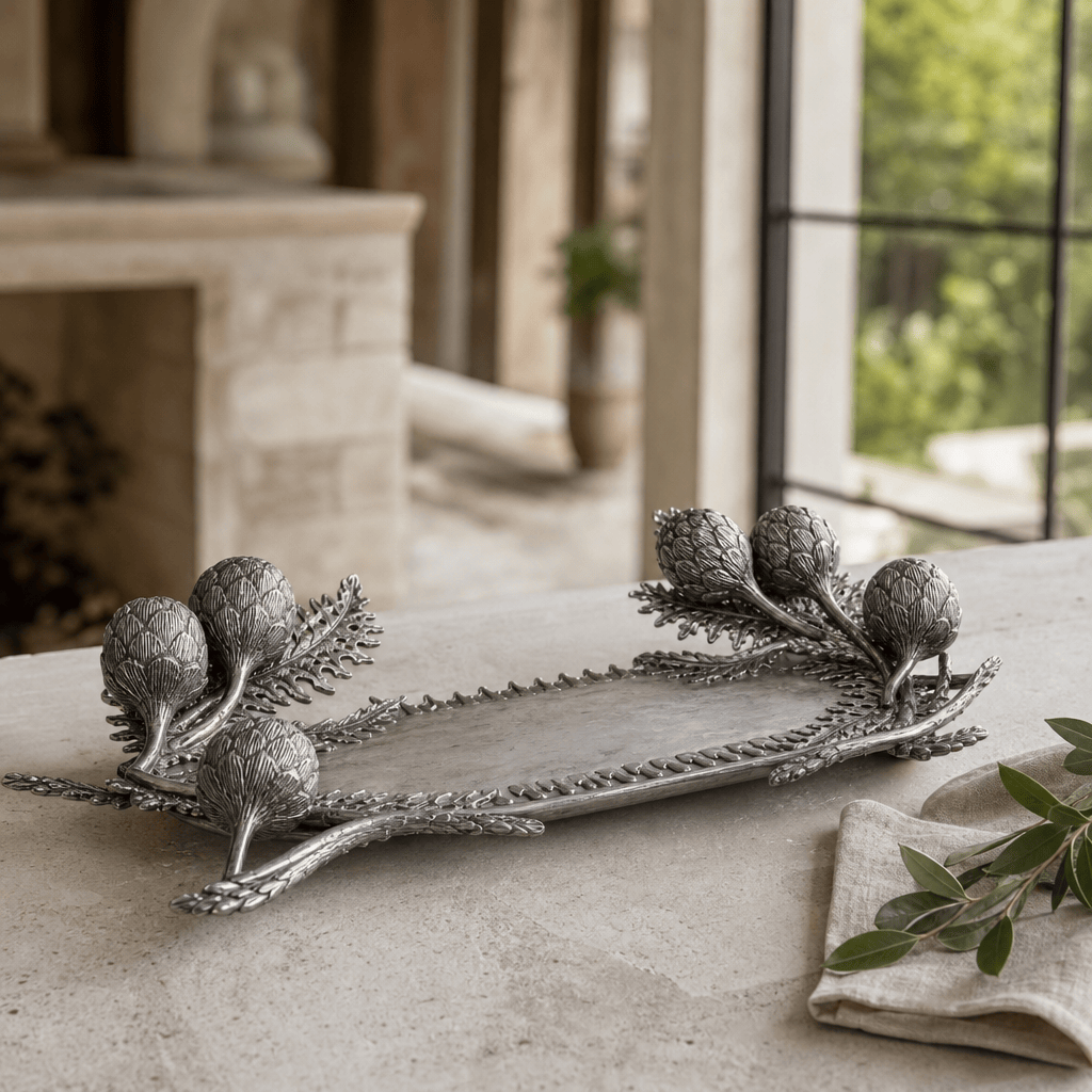 Artichoke Stoneware Tray 4