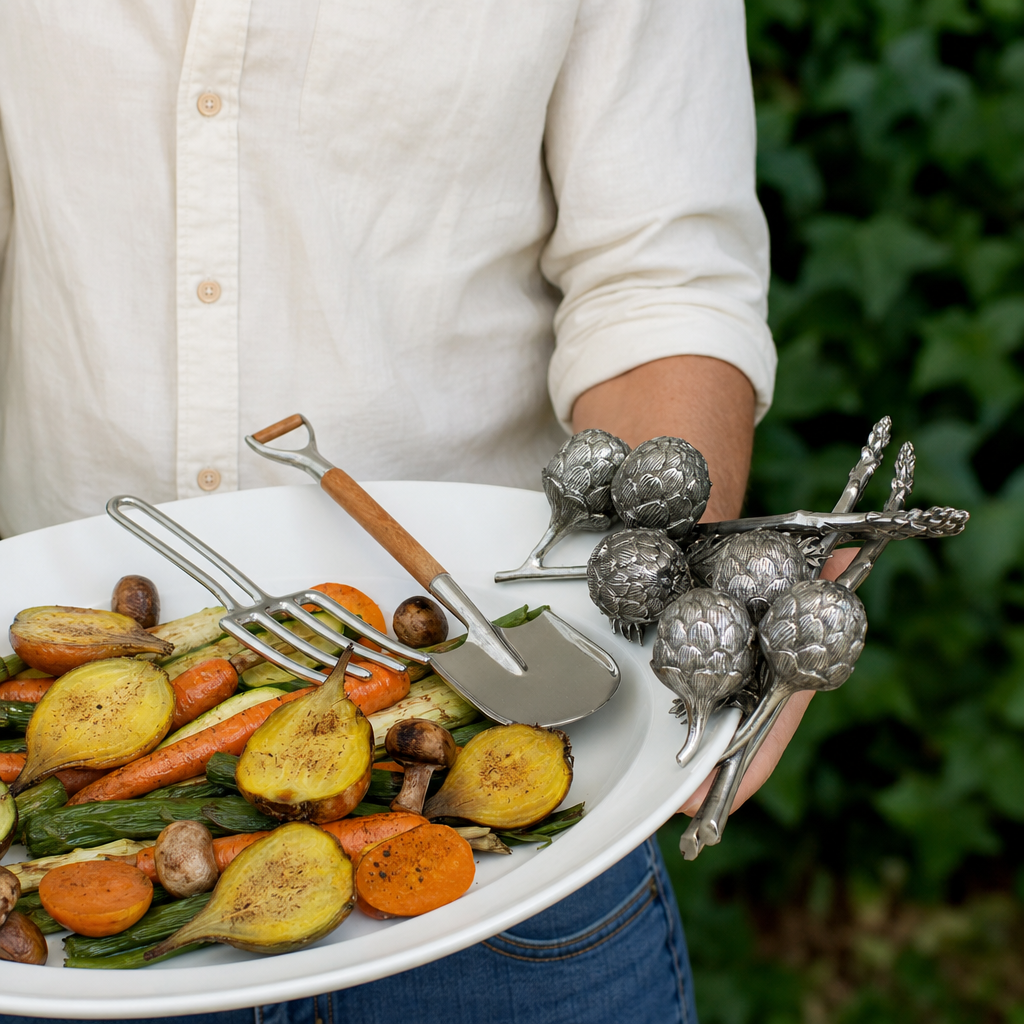 Artichoke Stoneware Tray 4