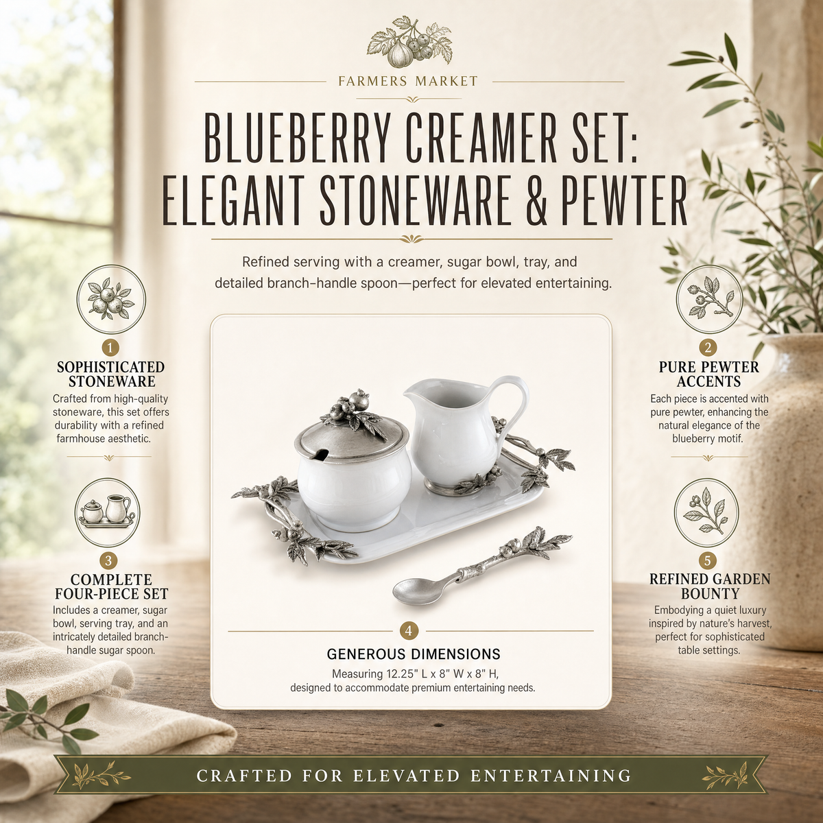 Blueberry Creamer Set 10