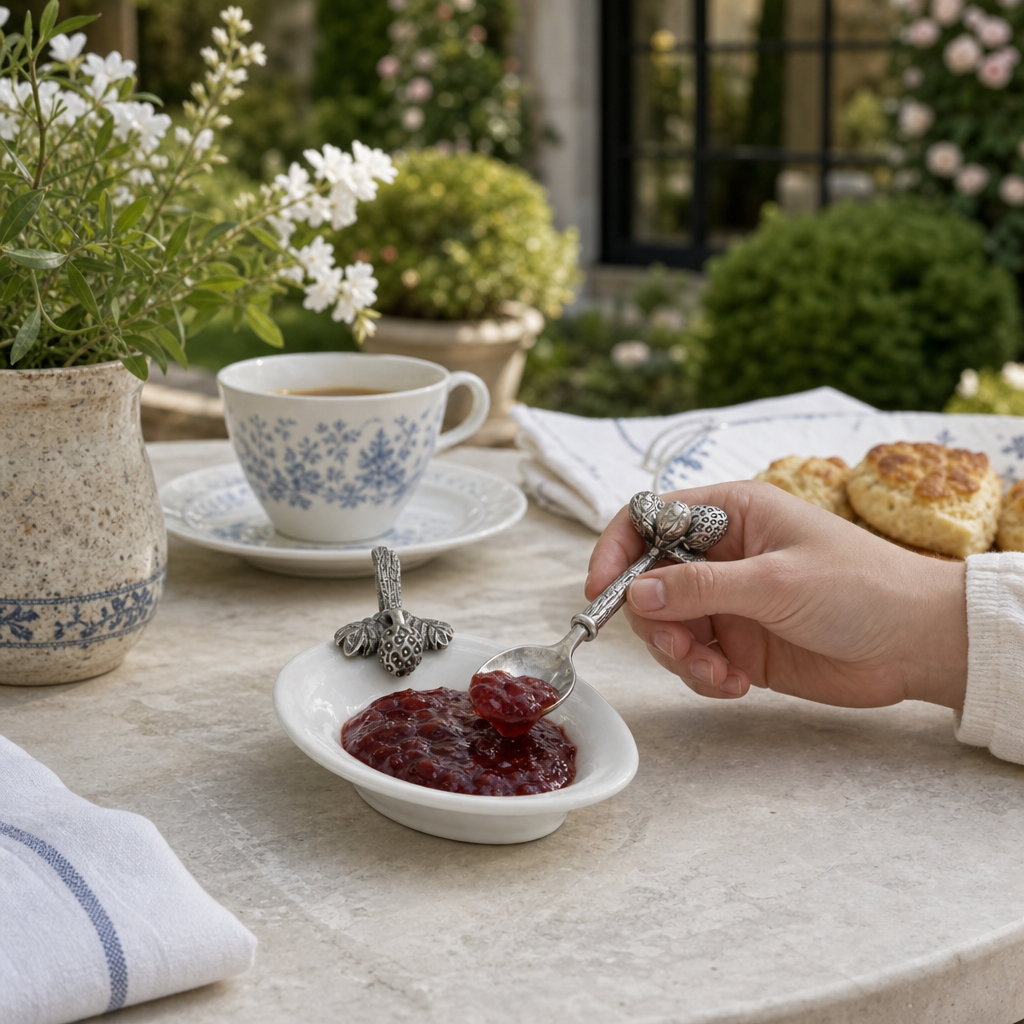 Strawberry Jam Server / Spoon Rest 7