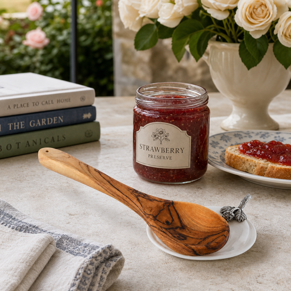 Strawberry Jam Server / Spoon Rest 9