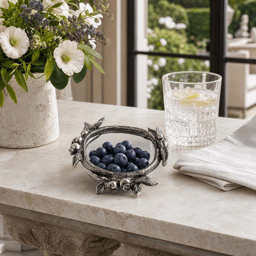 Blueberry Glass Bowl 9