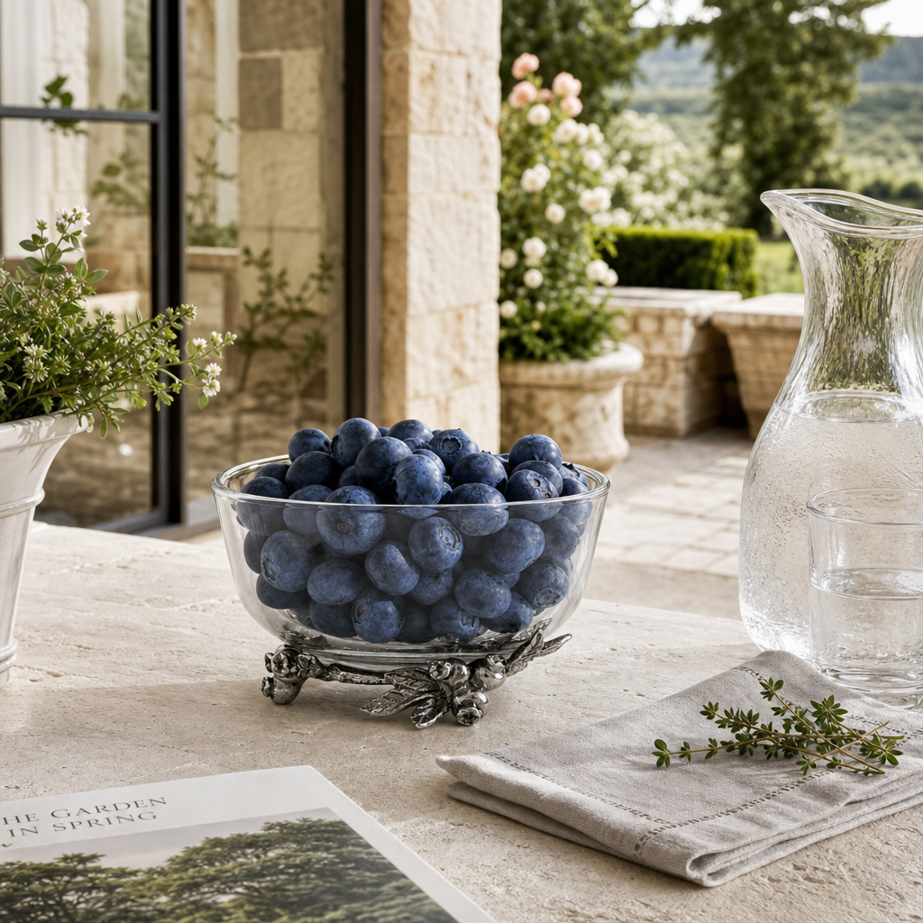 Blueberry Glass Bowl 5