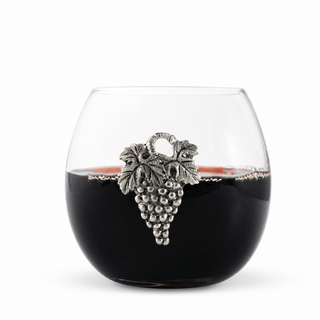 Grape Stemless Wine Glass