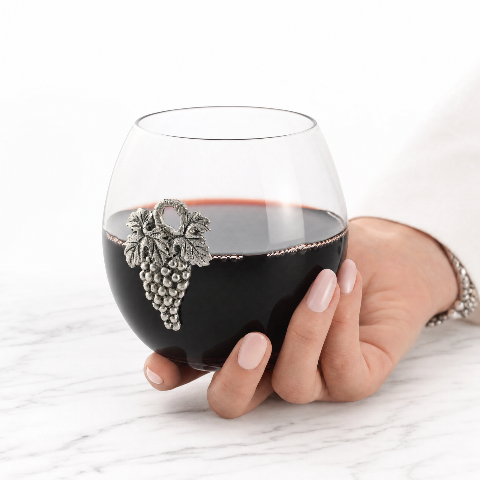 Grape Stemless Wine Glass 10
